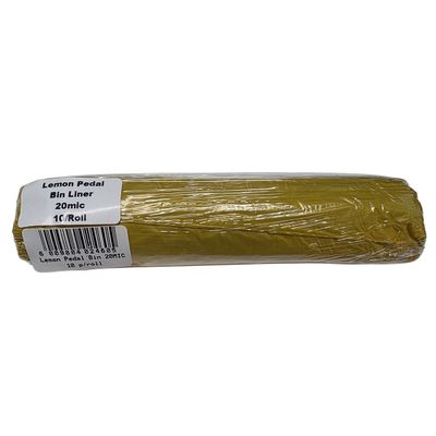 REFUSE BAG YELLOW PEDAL BIN 20MIC 10 PER PACK