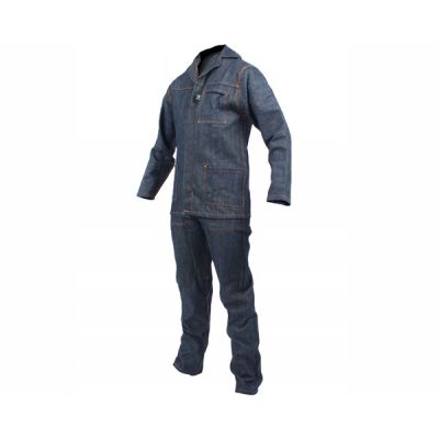 Overall 2 Pce Denim Blue Size 42 Chest 38 Waist