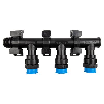 EMJAY Manifold Pvc Assembled 3 Station