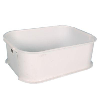 MEAT TRAY VIRGIN SMALL 495MMX350MMX178MM 22L WHITE