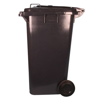 Refuse Wheely Bin Non Sabs Rec Solid Ax Black 240l