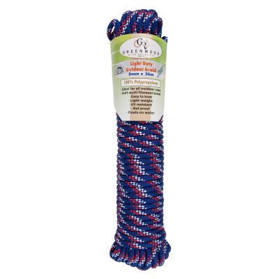 ROPE BRAIDED OUTDOOR 8MM 30M LIGHT DUTY
