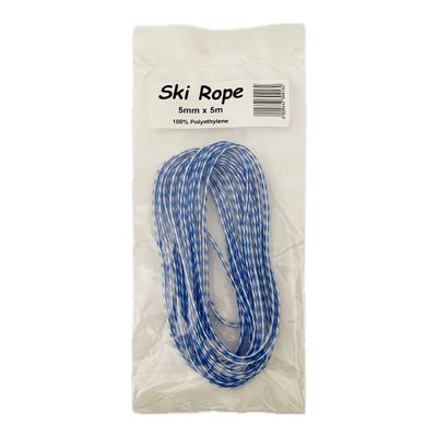 ROPE SKI ROPE HANK 5MM 5M 50/50 CLEAR PACK