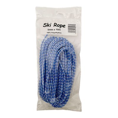ROPE SKI ROPE HANK 5MM 10M 50/50 CLEAR PACK