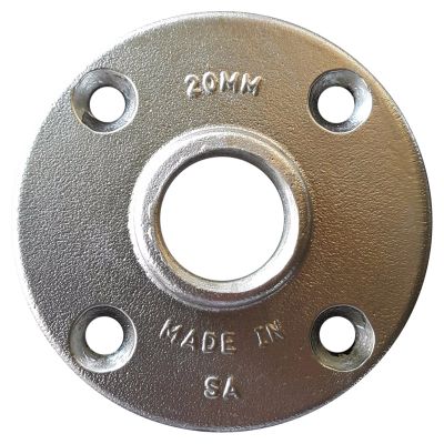 FLANGE ALUMINIUM NON SABS THREAD 20MM PIPE OD 26M