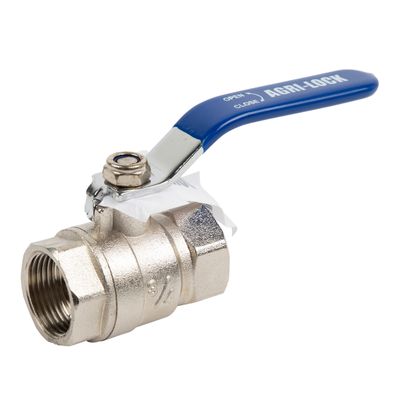 AGRI LOCK BALL VALVE FULL BORE ZINC ALY 16BAR 20MM