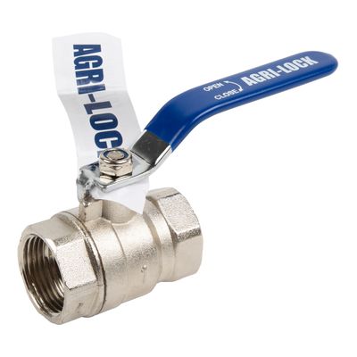 AGRI LOCK BALL VALVE FULL BORE ZINC ALY 16BAR 25MM