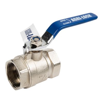 AGRI LOCK BALL VALVE FULL BORE ZINC ALY 16BAR 32MM