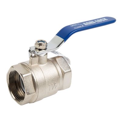 AGRI LOCK BALL VALVE FULL BORE ZINC ALY 16BAR 40MM