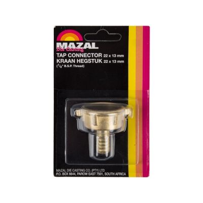 TAP CONNECTOR 22X13MM - 7/8 INCH B.S.P. THREAD