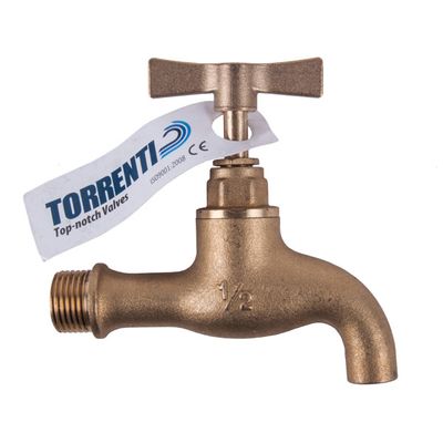 TORRENTI TAP BRASS HOSE H/DUTY 15MM