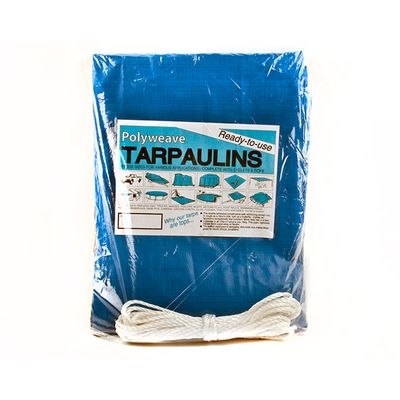 PROTARP POLYWEAVE TARPAULIN 180G/M2 3X4M BLUE