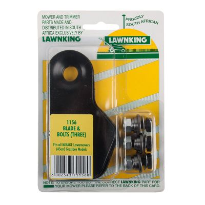 LAWNKING L/mower Blade Abd Bolt 3 Mirage Ninja