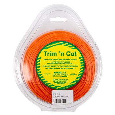 TRIM N CUT TRIMMER LINE 2.0MM X 100M DONUT-ORANGE