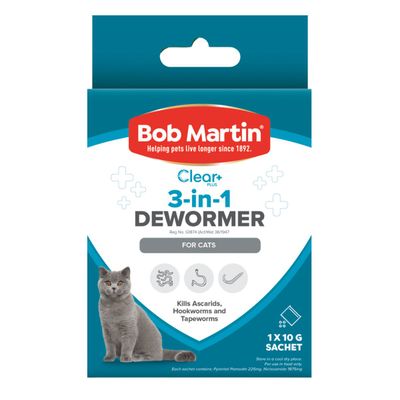 Bob Martin Pet 3in1 Dewormer Cat 10g