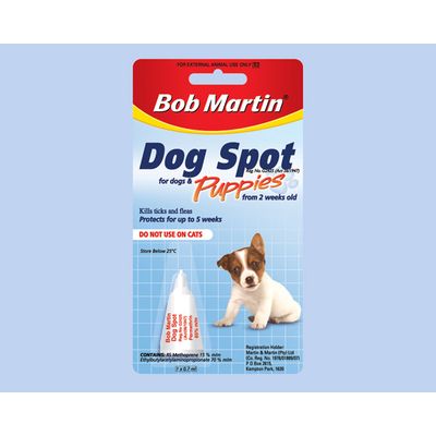 Bob Martin Pet Tick & Flea Dog Spot Puppies 1ml