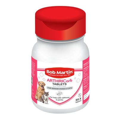 BOB MARTIN ARTHRICARE TABLETS FOR DOGS & CATS 30'S