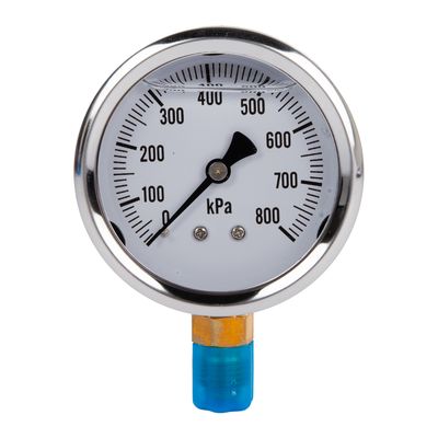 PRESSURE GAUGE GLYCERINE 0-800KPA