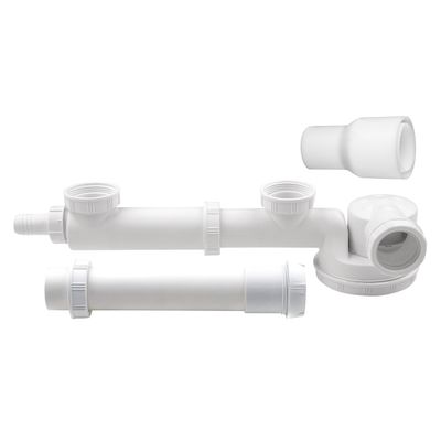 WIRQUIN TRAP SINK ESPACE DOUBLE + W/M CONN (BAG)
