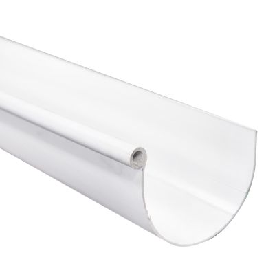 PVC GUTTER HALF-ROUND 4.0M