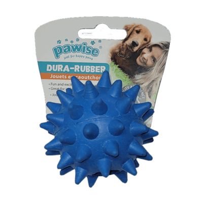 Complete Dog Toy Rubberball With Spikes Ass Colour