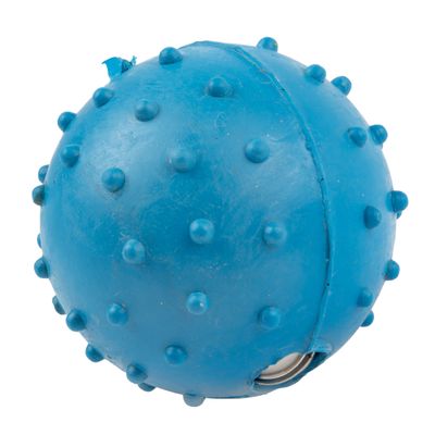 COMPLETE DOG TOY RUBBERBALL WITH SPIKES ASS COLOUR