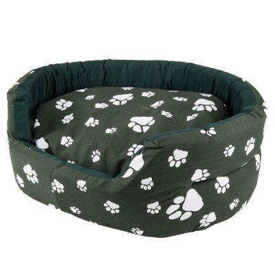 COMPLETE DOG BED PAW PRINT XLARGE 85CM ASS COLOUR