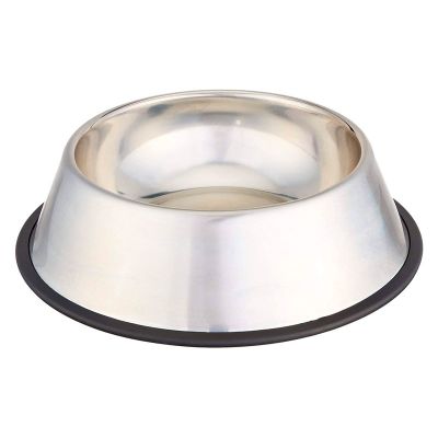 Dog Bowl S/steel Non Tip Anti Skid 29cm /1260ml