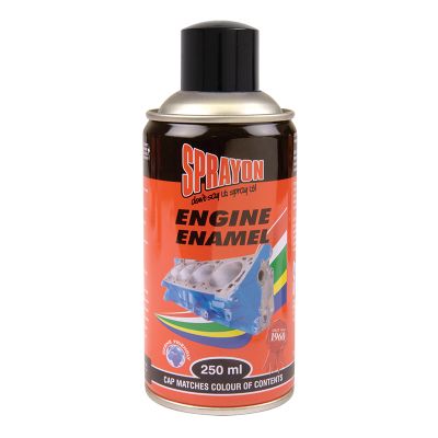 SPRAYON Engine Enamel Spray Gloss Black 250ml