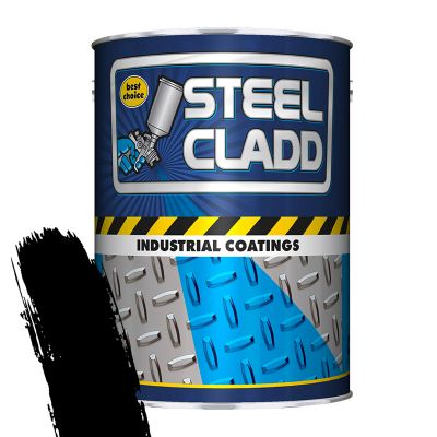 STEEL CLADD QUICK DRY ENAMEL BLACK 5L