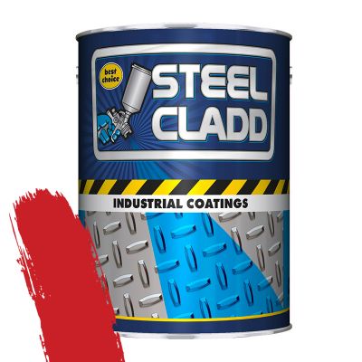STEEL CLADD QUICK DRY ENAMEL MF RED 5L