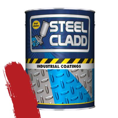 STEEL CLADD QUICK DRY ENAMEL IH RED 5L
