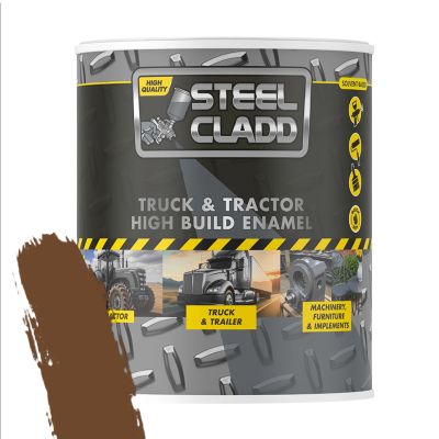 STEEL CLADD TRUCK AND TRACTOR ENAMEL FIAT BROWN 1L