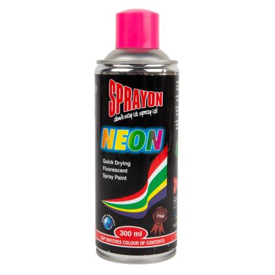 SPRAYON NEON SPRAY PAINT PINK 300ML
