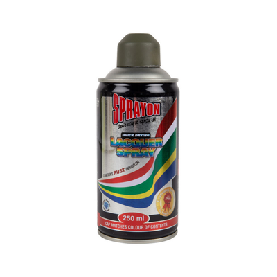 SPRAYON STD SPRAY PAINT MILITARY GREEN 250ML