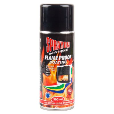 SPRAYON ULTRA HIGH TEMP SPRAY BLACK 390ML
