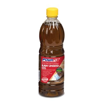 POWAFIX RAW LINSEED OIL TIMBER 750ML