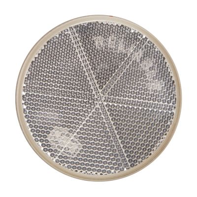 Reflector Round Centre Bolt Wht 60mm