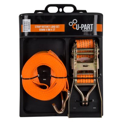 U-PART TIE DOWN RATCHET SET 50MM 8M 2T WORK 4T B B