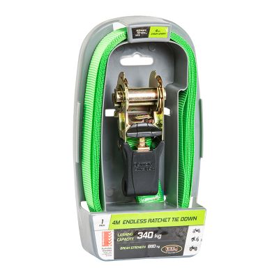 Ratchet Tie Down End Pad 4m Grn