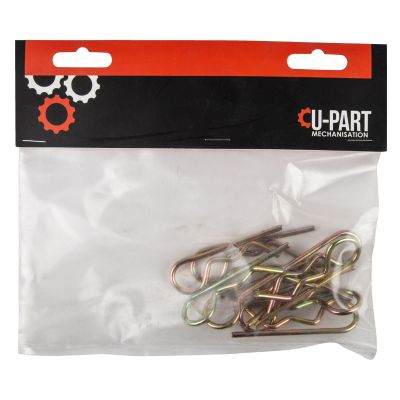 U-PART Grip Clip X10pk 10-18mm 3mm S10