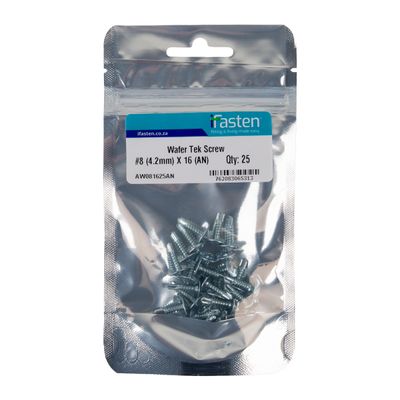 IFASTEN TEK SCREW WAFER NO8 4.2MMX16MM 25 PP