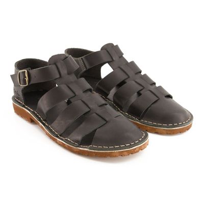 Bata Safari Mens Sandal Close Toe Black Size 12