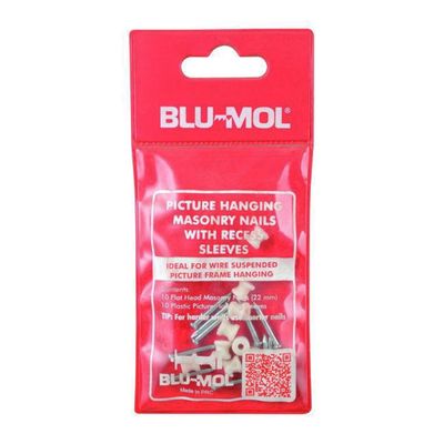 BLU-MOL STANDARD NAILS WITH RECESS SLEEVES 22MM