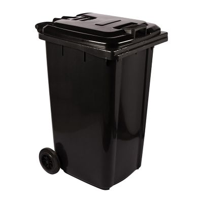 REFUSE WHEELY BIN NON SABS REC HALLO AX BLACK 240L