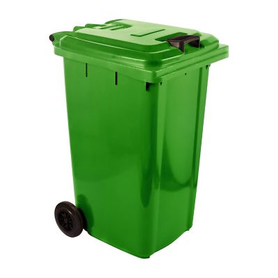 REFUSE WHEELY BIN NON SABS RECYC VIRGIN GREEN 240L
