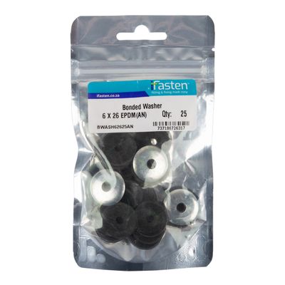 IFASTEN Washer Bonded Epdm 6x26mm 25 Pp