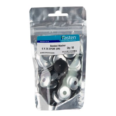 IFASTEN Washer Bonded Epdm 6x26mm 50 Pp