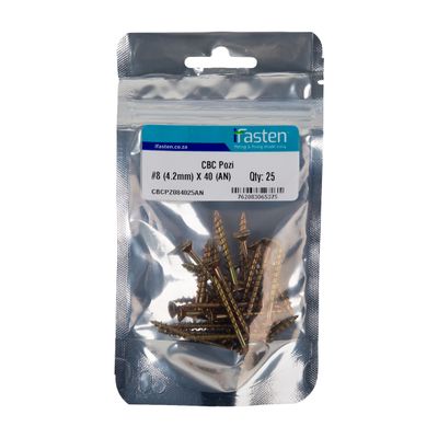 IFASTEN CBC POZI NO8 4.2MMX40MM 25 PP