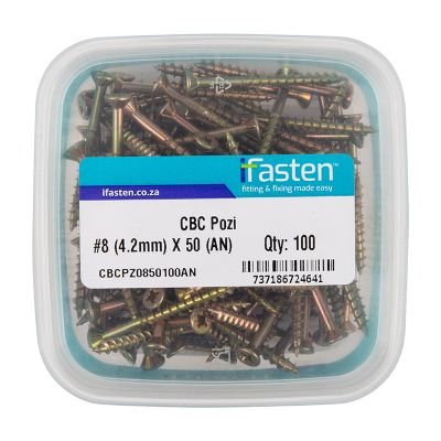 IFASTEN Cbc Pozi No8 4.2mmx50mm 100 Pt